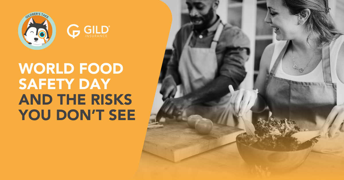 Two people preparing food safely to promote food safety compliance